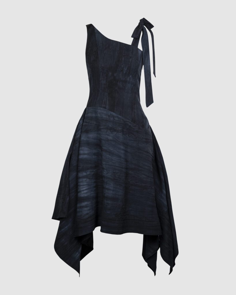 "Reflections" part 2 pre-order 03.05.2025 - 17.05.2025 1 Tie-dye crinkled tencel linen asymmetrical dress
