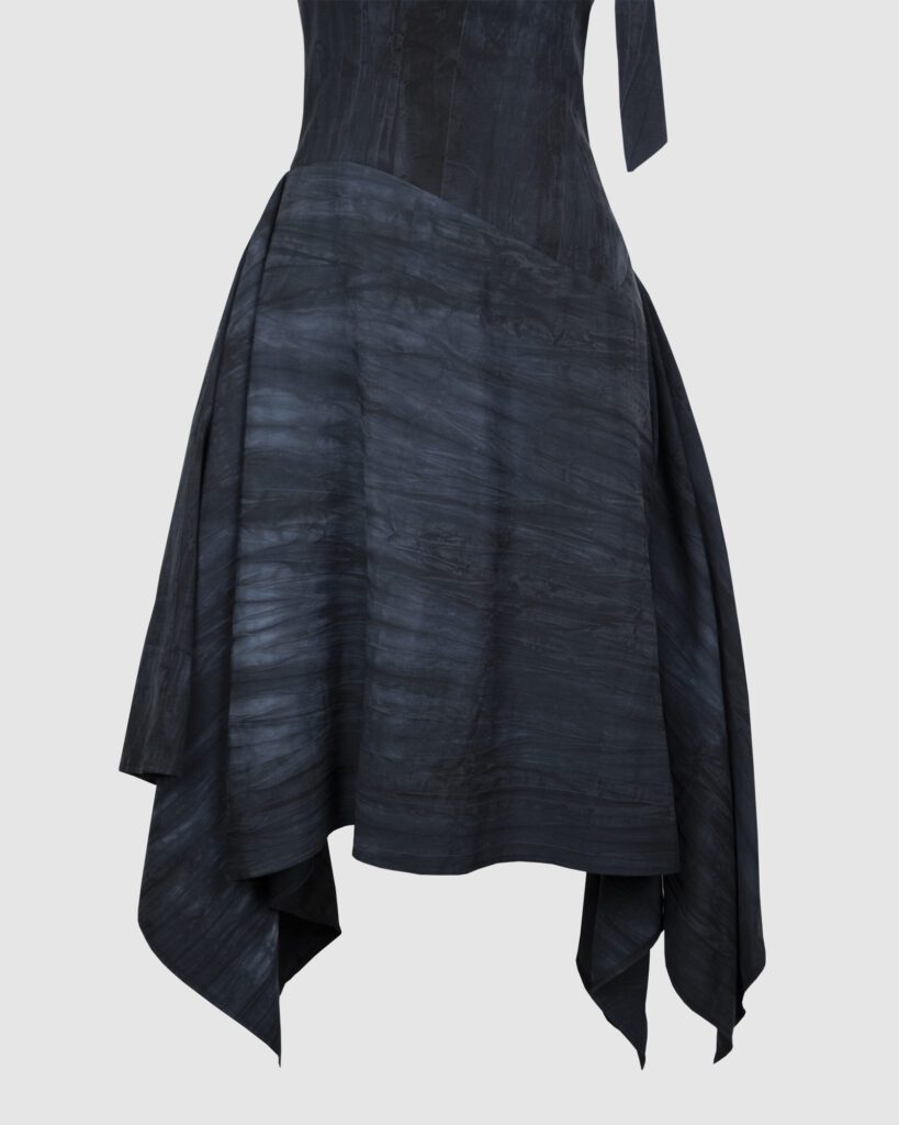 "Reflections" part 2 pre-order 03.05.2025 - 17.05.2025 3 Tie-dye crinkled tencel linen asymmetrical dress