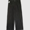Trousers with overlapping pleats