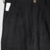 Trousers with overlapping pleats