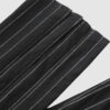 The piece is inspired by traditional Japanese hakama trousers. It is a pair of wide-legged trousers with a high waistband.