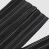 The piece is inspired by traditional Japanese hakama trousers. It is a pair of wide-legged trousers with a high waistband.