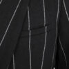 Semi-fitted double-breasted jacket with peak lapels, a welt breast pocket, and pockets with asymmetrical flaps. Designed in a 4x1 configuration