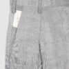 trousers with overlapping pleats grey