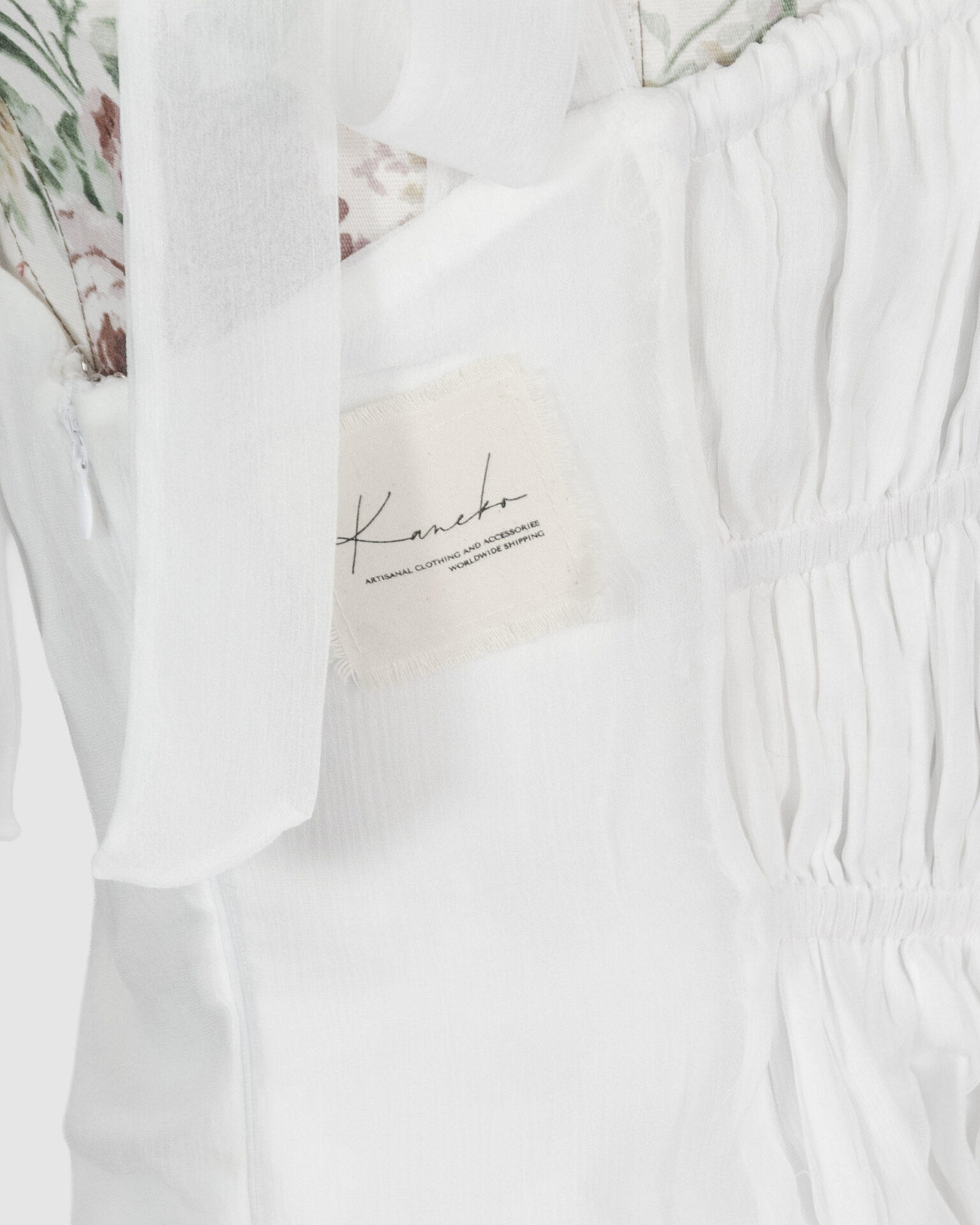 Asymmetric bustier top